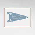 Yacht Club Blue Pennant Poster – plakat og kunsttryk