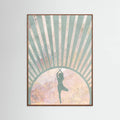 Yoga Boho Sun Rise Green 1 Poster – poster and art print
