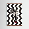 Zebra Heels Zigzag Poster – plakat og kunsttryk