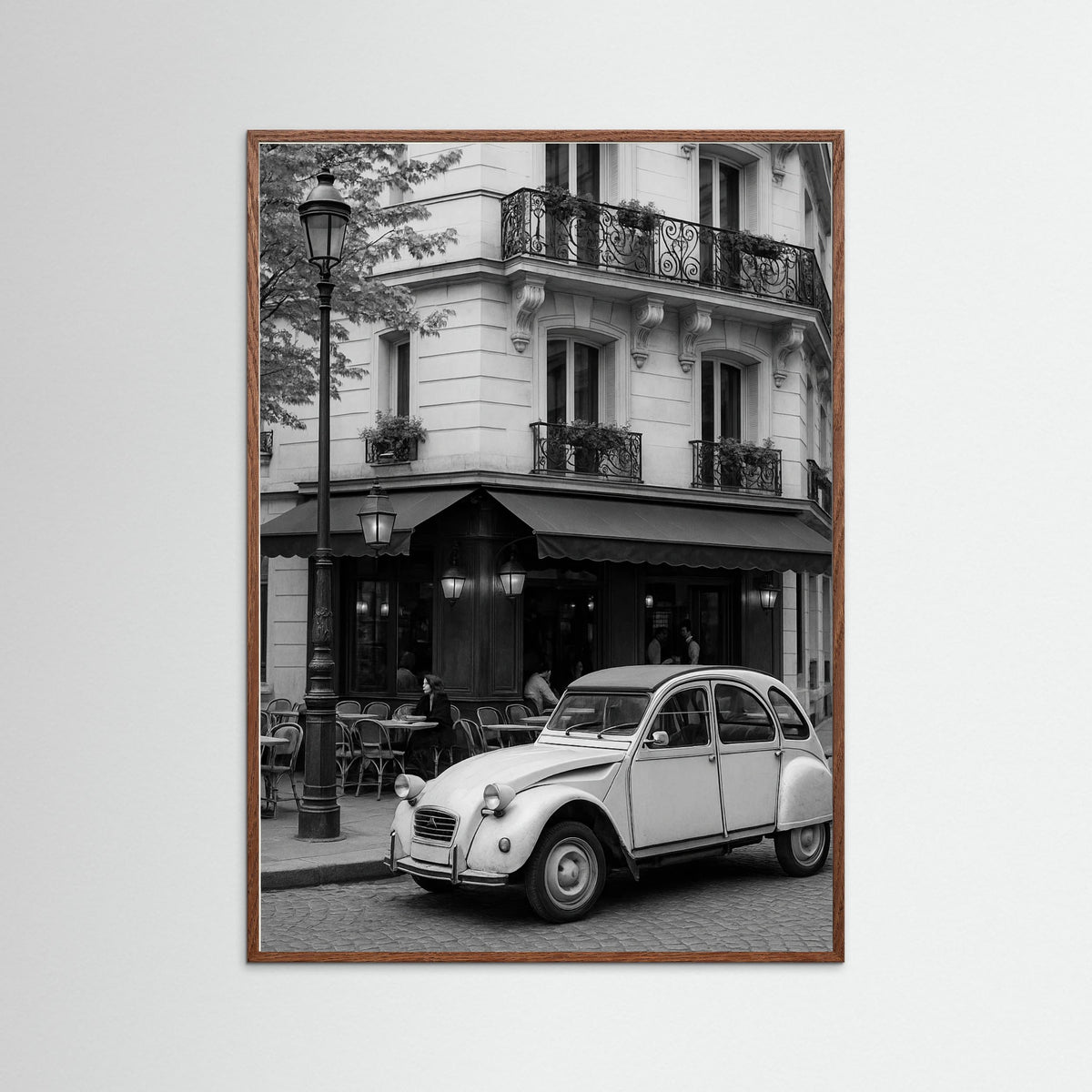 Oak Dark photo Parisian Cafe Scene