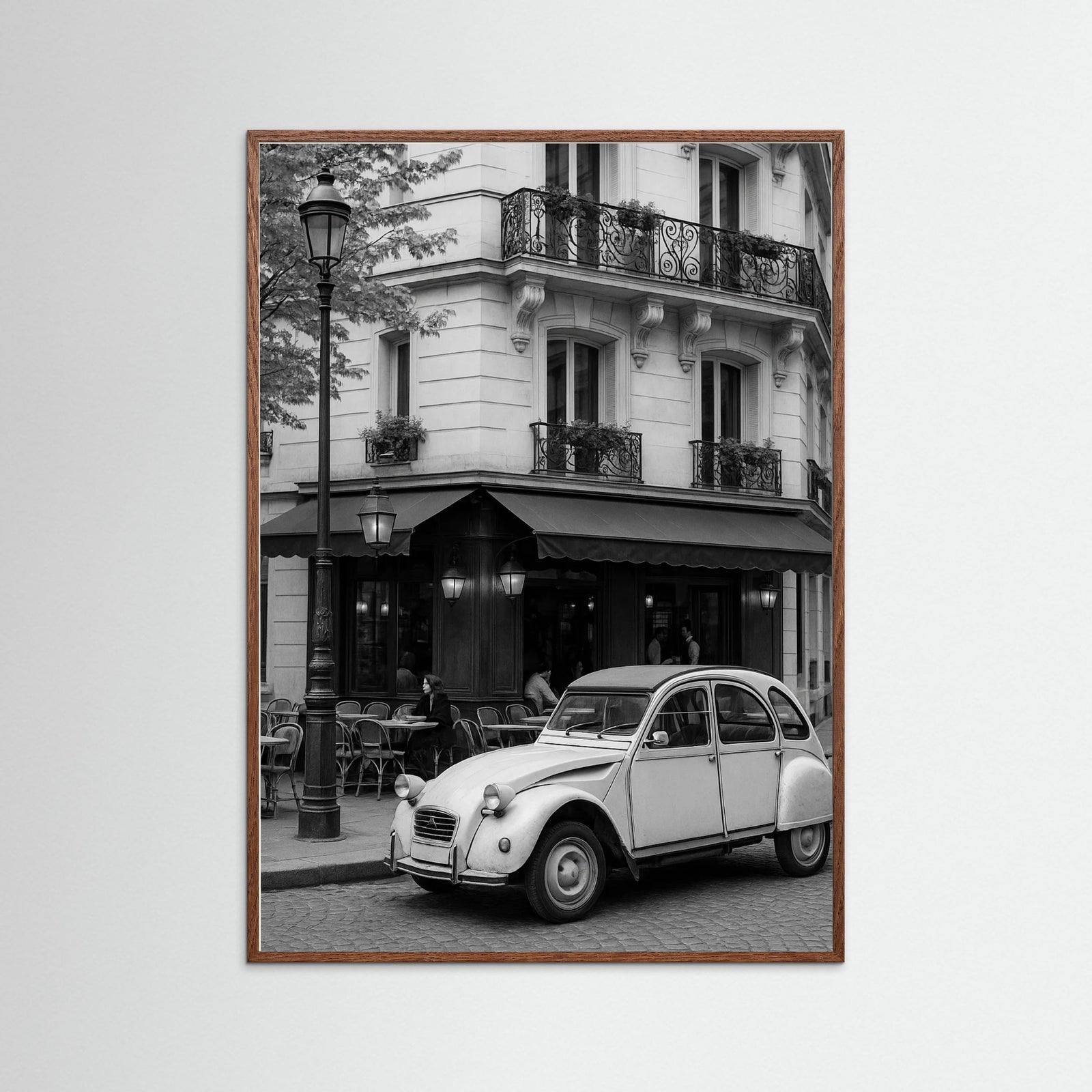 Oak Dark photo Parisian Cafe Scene