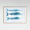 202 3xfish Poster – Poster und Kunstdruck