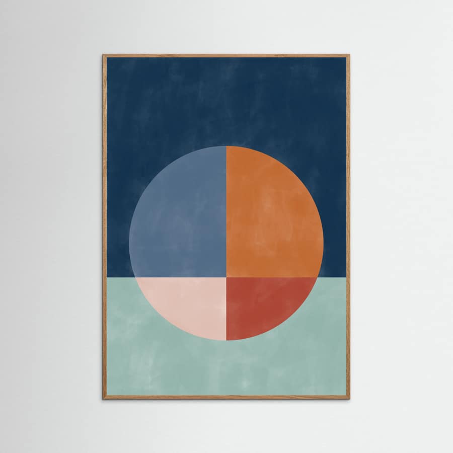 Poster 3x4 Aspectratiobluerust33