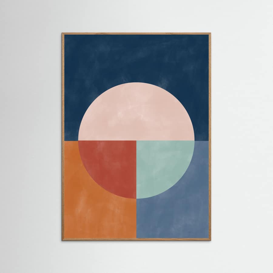3x4 Aspectratiobluerust35 Poster
