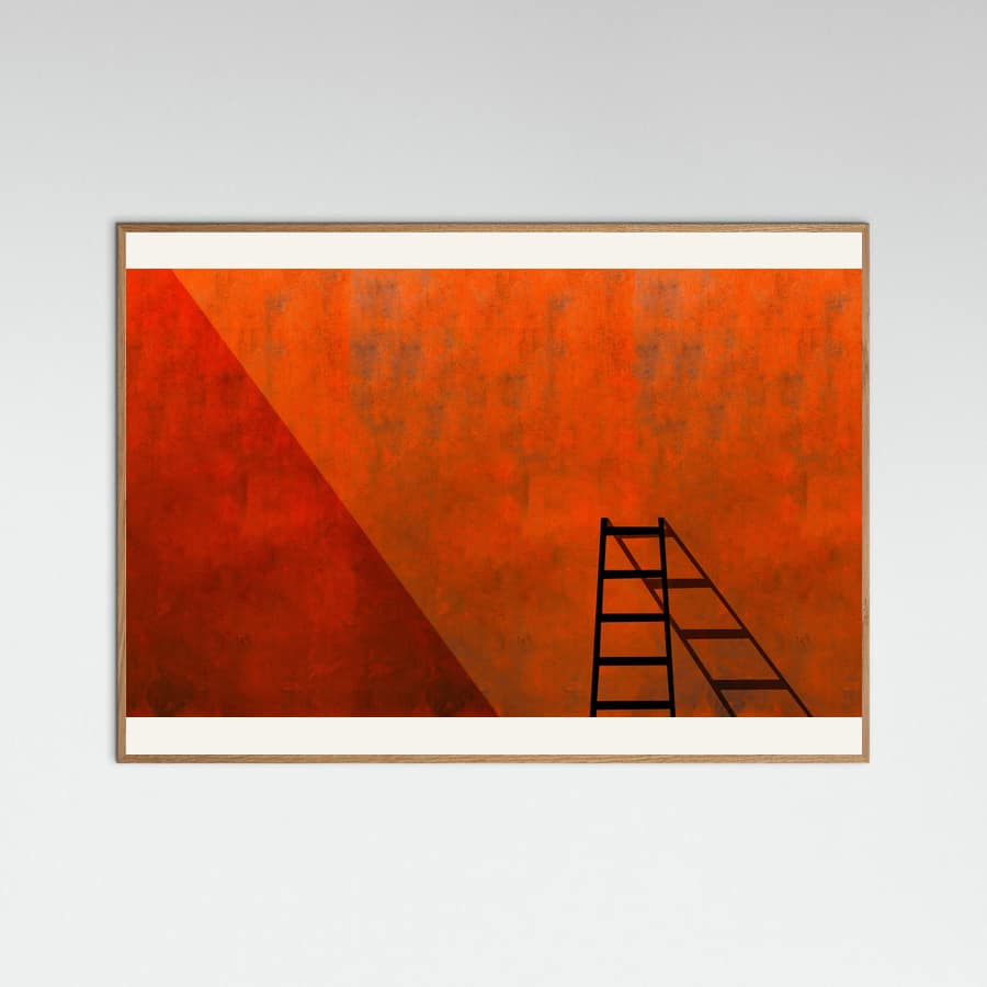 A ladder and its shadow Poster