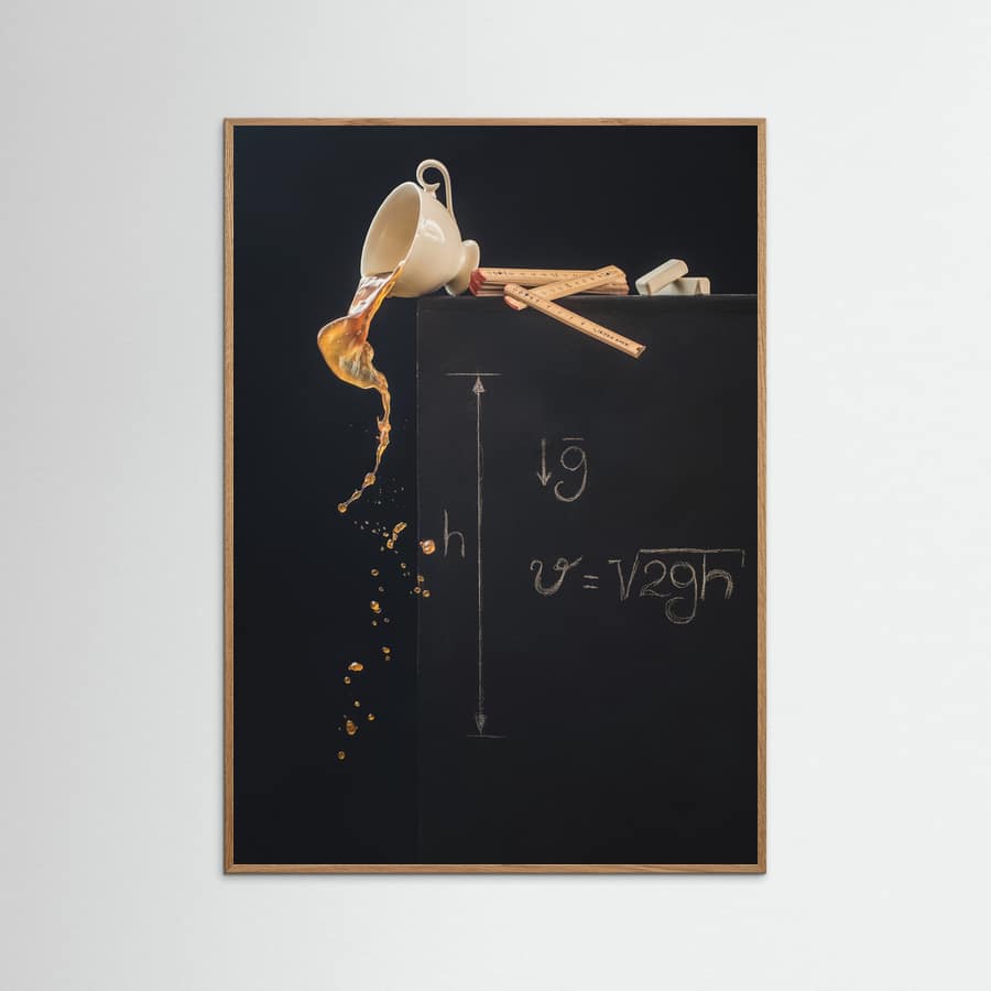 A study with free fall Poster – poster och konsttryck
