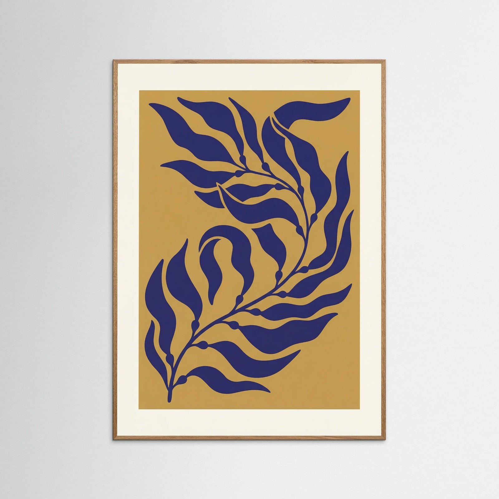 Oak Nature Abstract Blue Coral