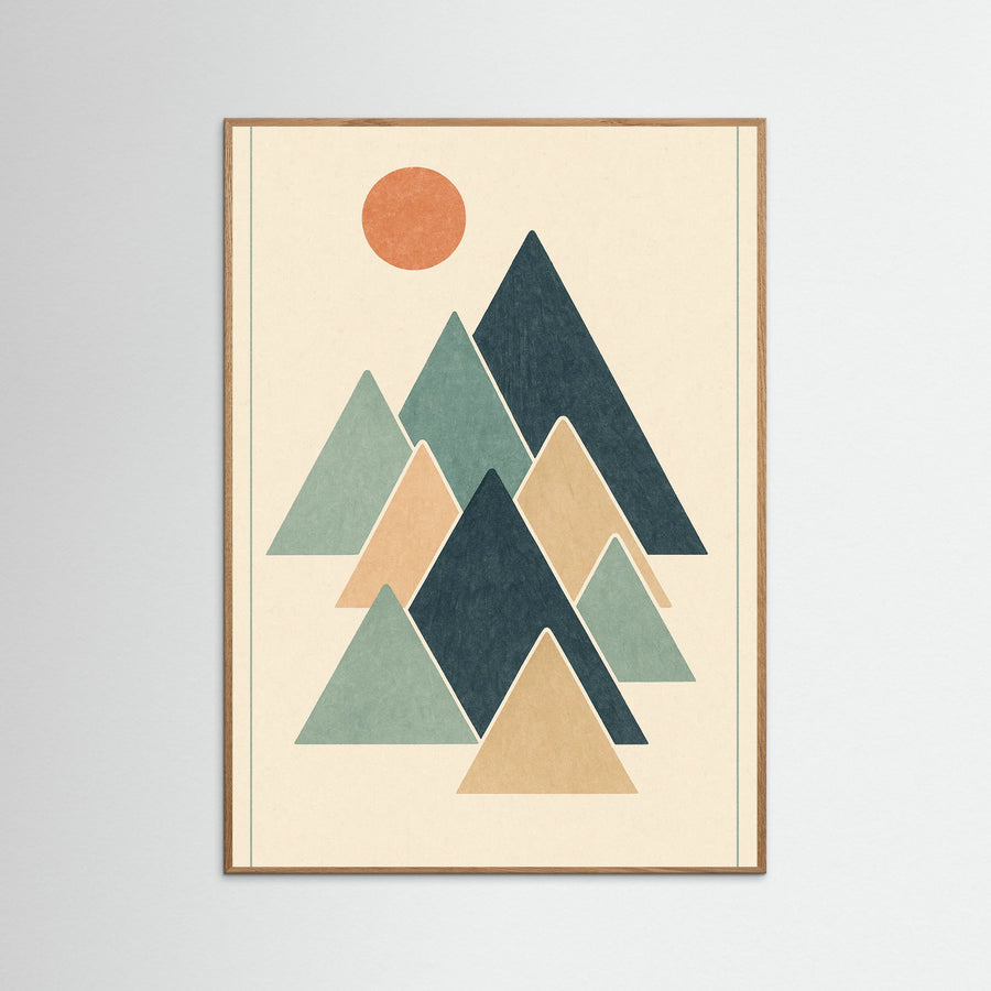 Abstract Blue Shape