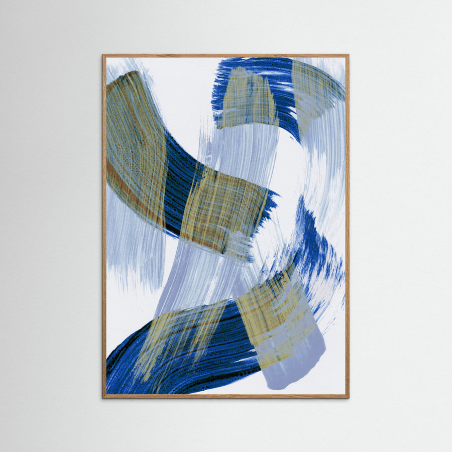 Abstract Brush Strokes 13 Poster