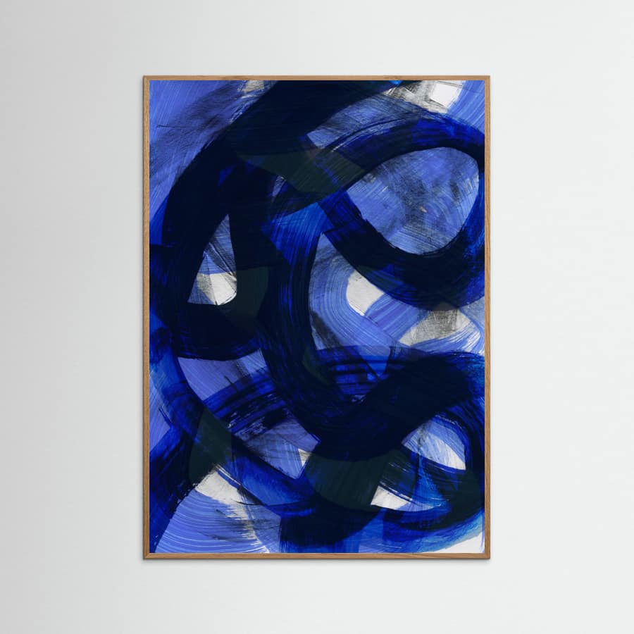 Abstract Brush Strokes 147 Poster