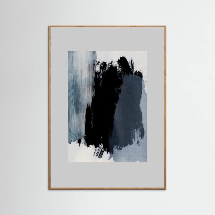 Poster Abstract Brush Strokes 15