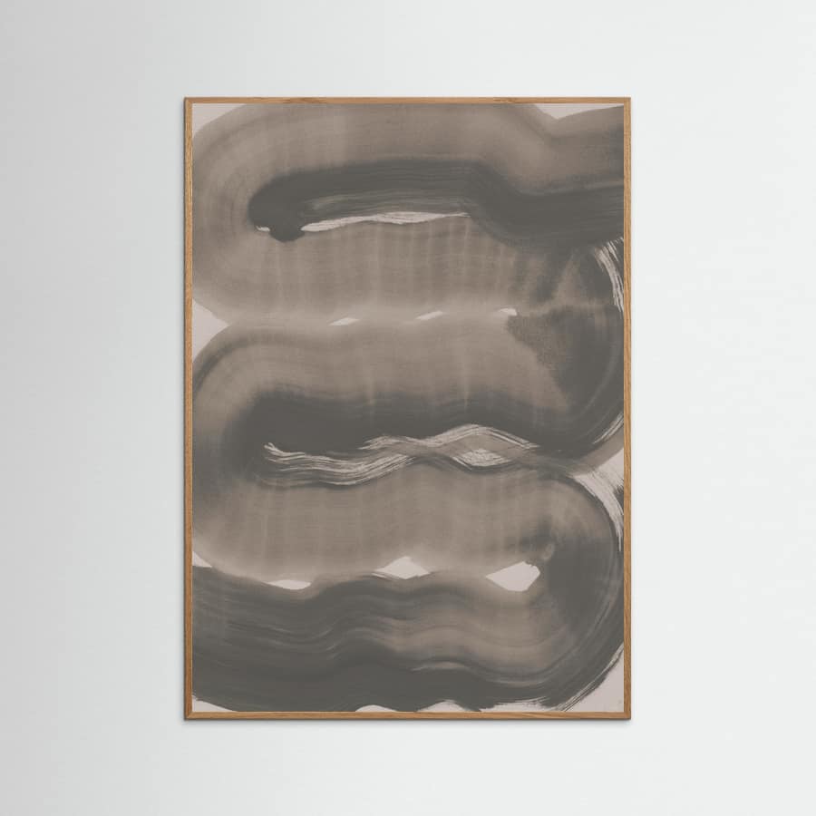 Abstract Brush Strokes 163X Poster – Poster und Kunstdruck