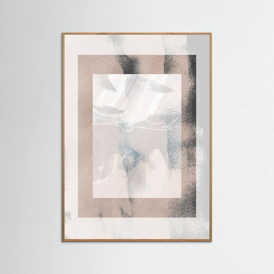 Abstract Brush Strokes 17 Poster – Poster und Kunstdruck