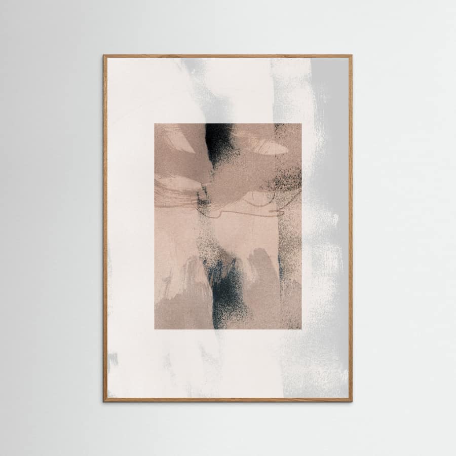Abstract Brush Strokes 17x Poster – plakat og kunsttryk