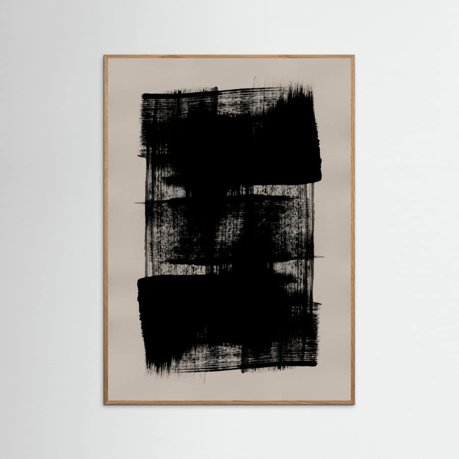 Abstract Brush Strokes 180Y Poster – Poster und Kunstdruck
