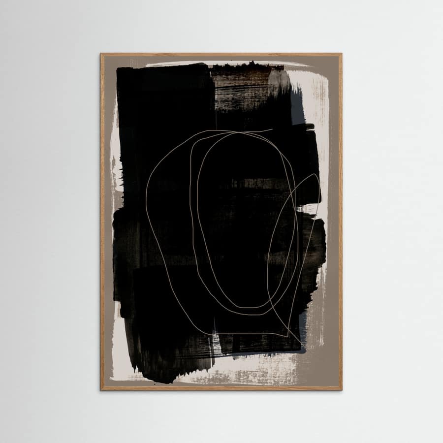 Abstract Brush Strokes 180Z Poster – Poster und Kunstdruck