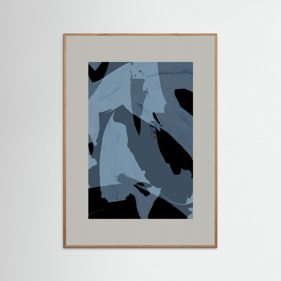 Abstract Brush Strokes 60Y Poster