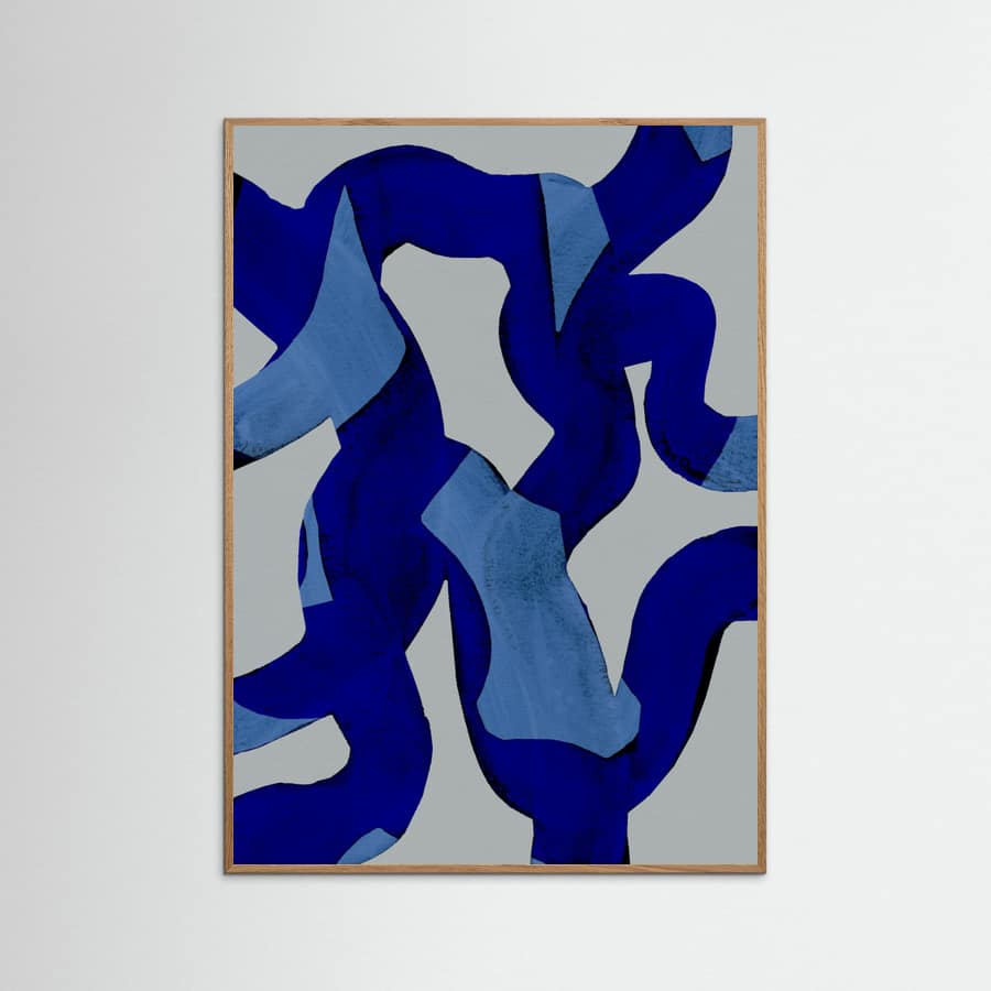 Abstract Brush Strokes 65X Poster