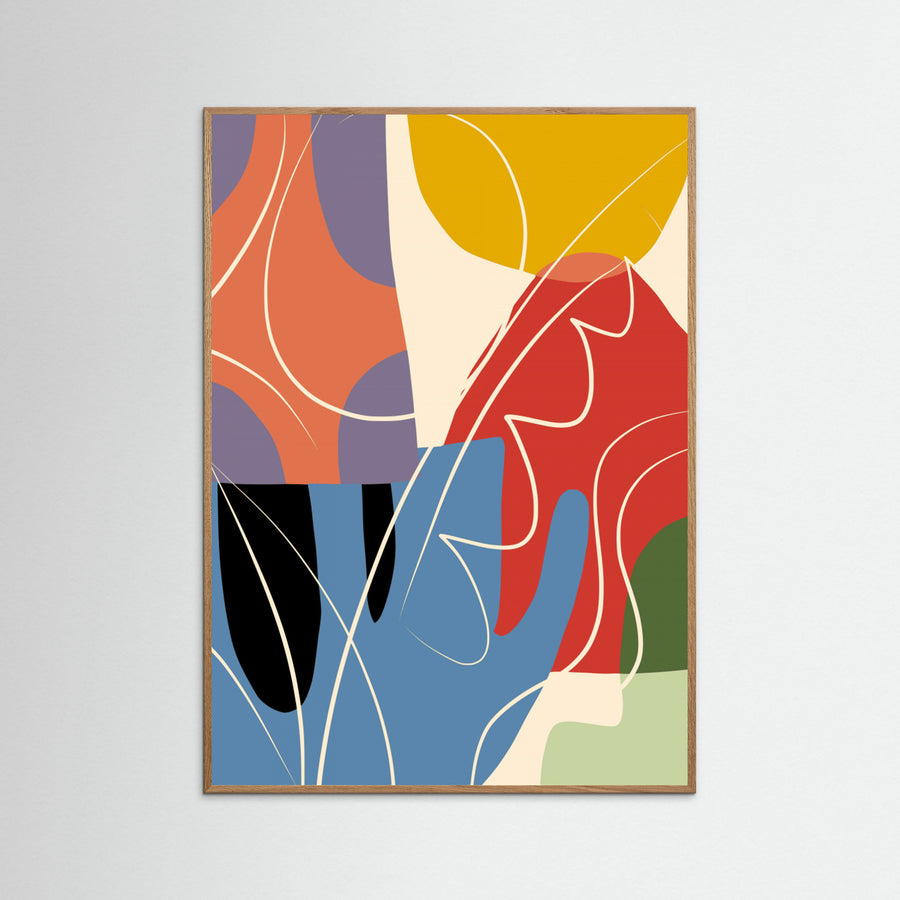 Plakat Abstract Color Collage