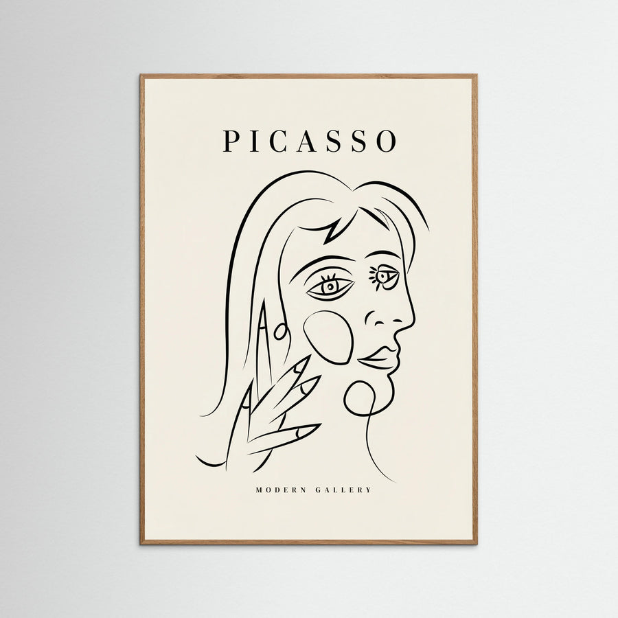 Abstract Contour Portrait