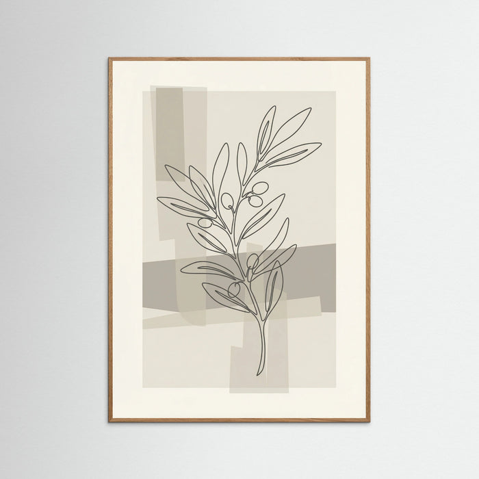 Oak Nature Abstract Floral Contour