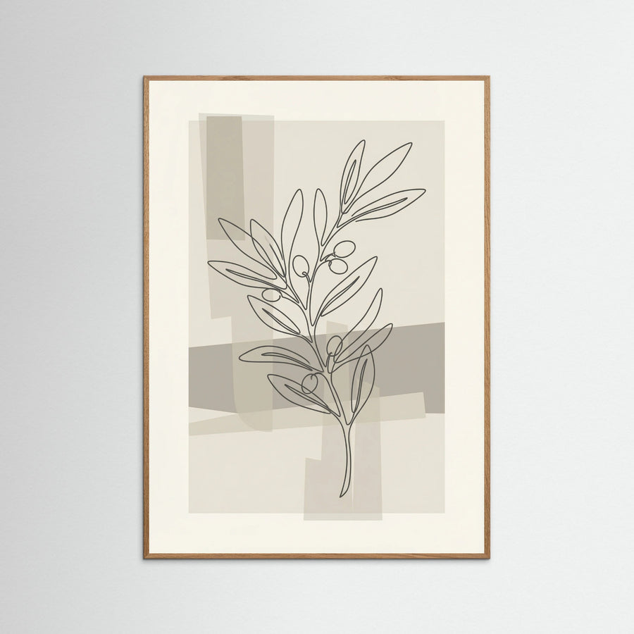 Abstract Floral Contour