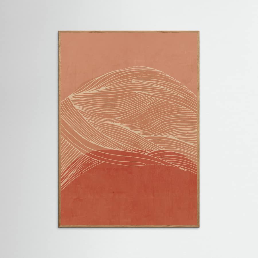 Abstract From the road Poster