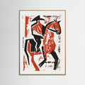 Oak Nature Abstract Horse Rider Poster