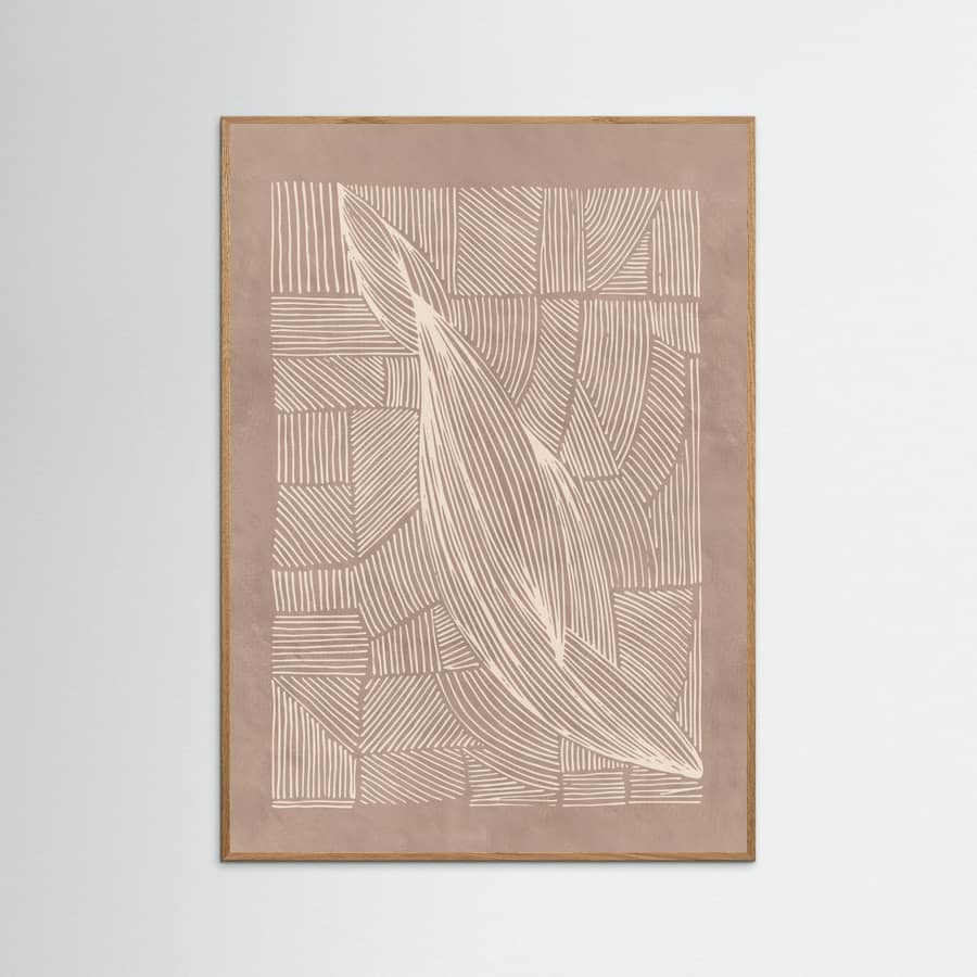 Abstract Irregular Lines Poster – plakat og kunsttryk