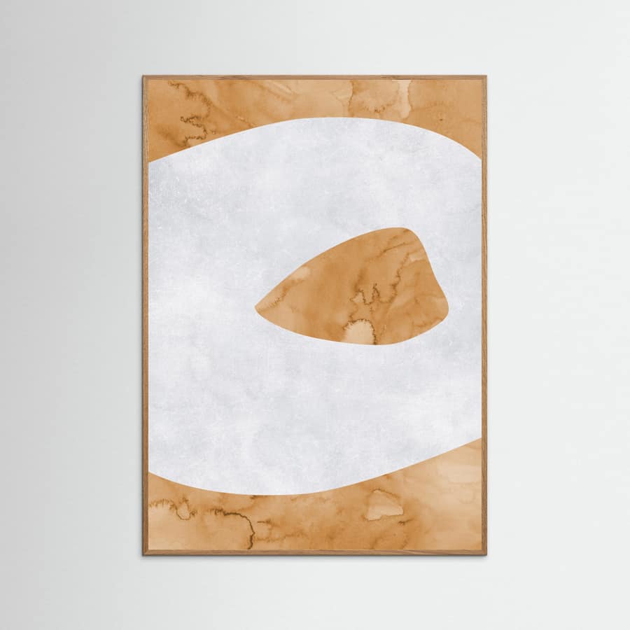 Affiche Abstract Lake Crater view