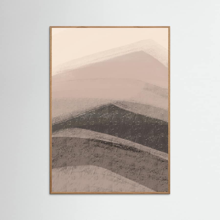 Abstract Mountains Poster – plakat og kunsttryk