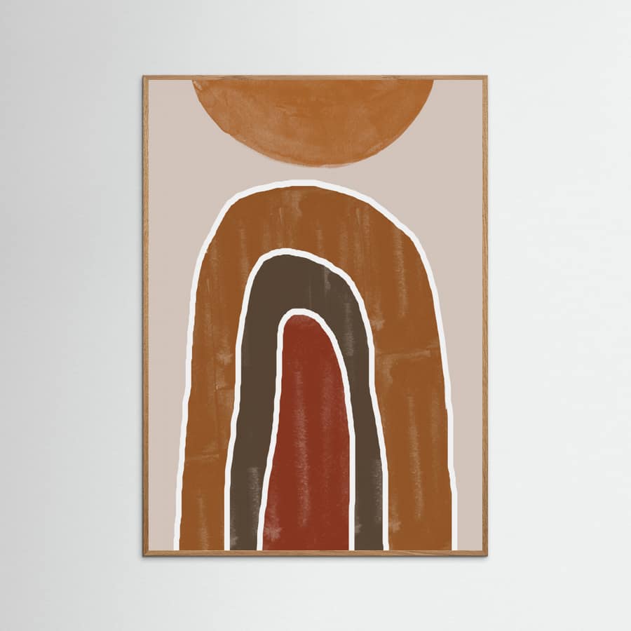 Abstract Rainbow Poster – Poster und Kunstdruck