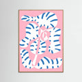 Plakat Abstract Shapes Flower Tiger print – plakat i druk artystyczny