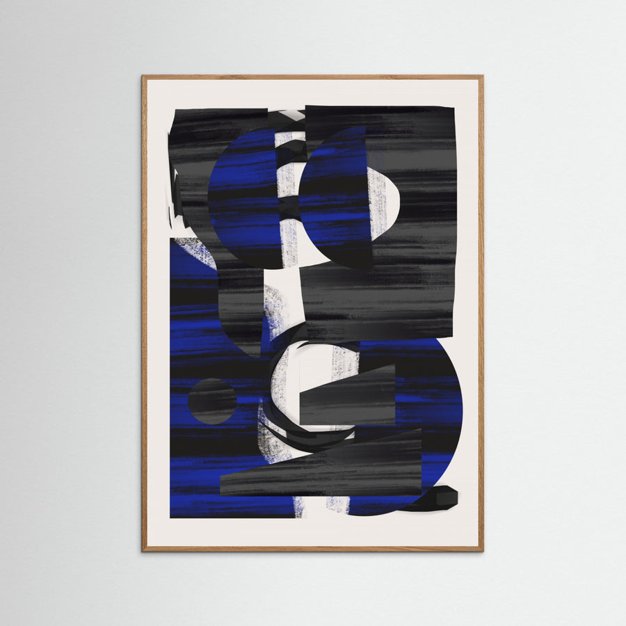 Plakat Abstract Stripe Minimal Collage 28