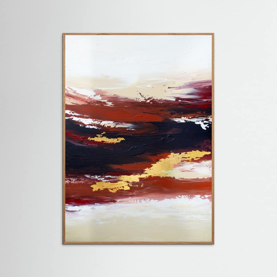 Abstract Sunset 3 Poster