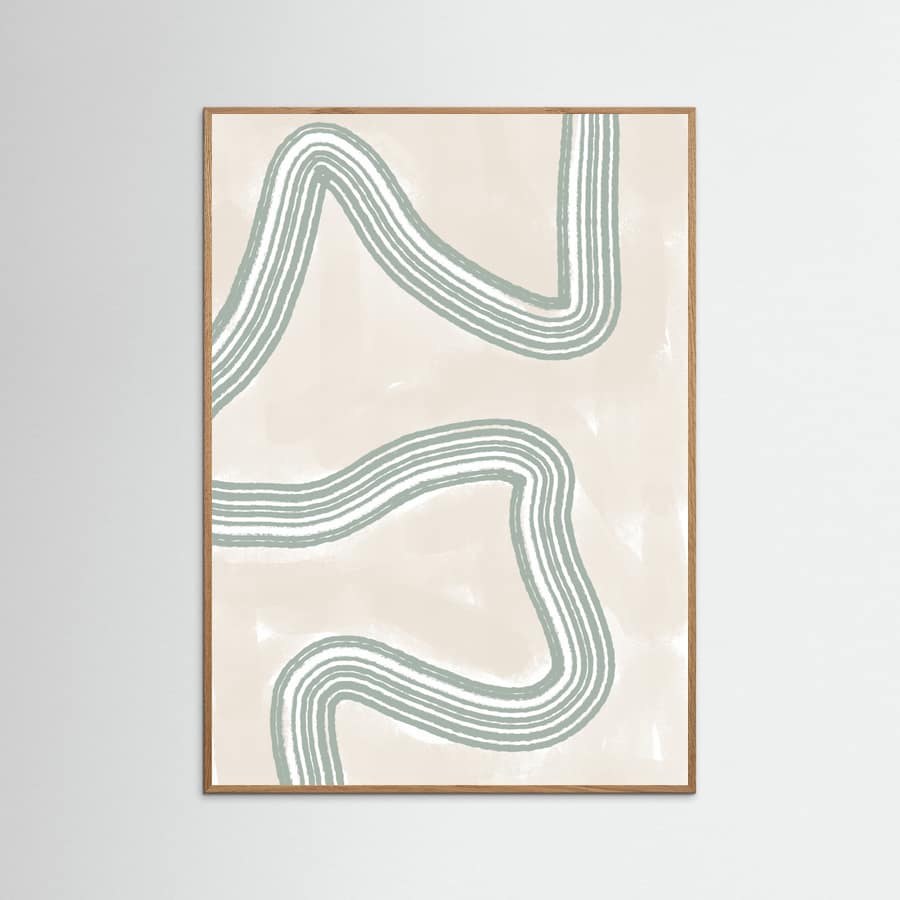 Abstracto Twist Poster