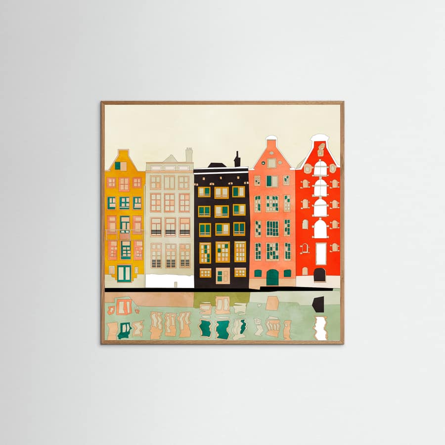 Affiche Amsterdam Houses 2 – affiche et impression d’art