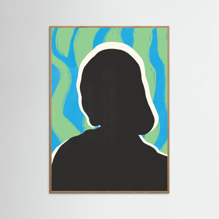 Anonymous Portrait In Cool Colors Poster – poster and art print