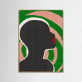 Anonymous Portrait In Green Spiral Poster – poster and art print