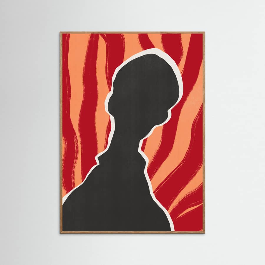 Anonymous Portrait In Heat Poster – poster and art print