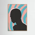 Anonymous Portrait In Neon Lights -juliste – juliste ja taidepainatus