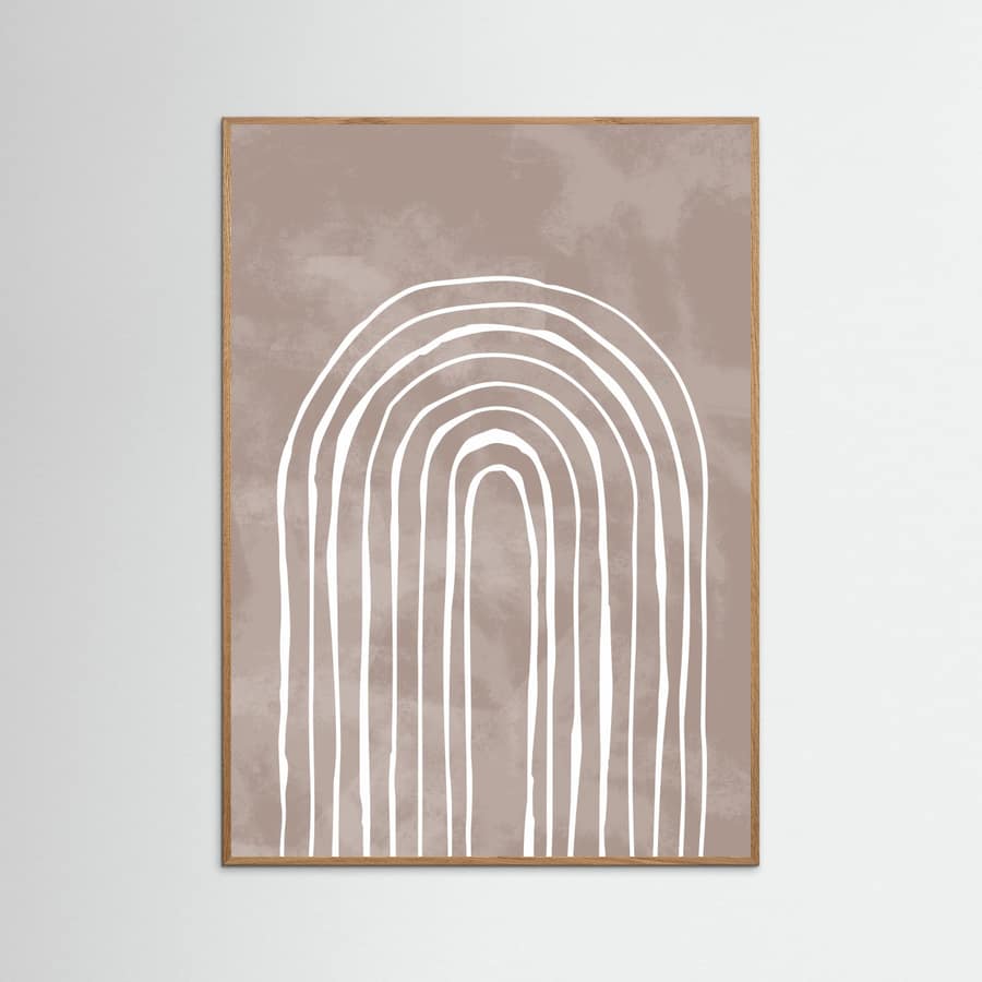 Arch_one way_003_white Poster – plakat og kunsttryk