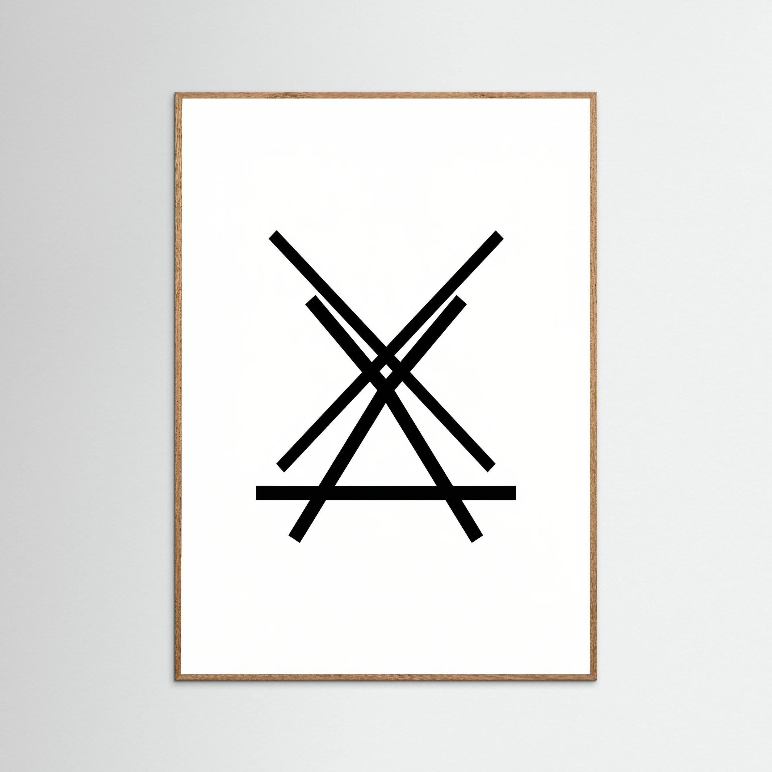 Oak Nature Art Print Beige