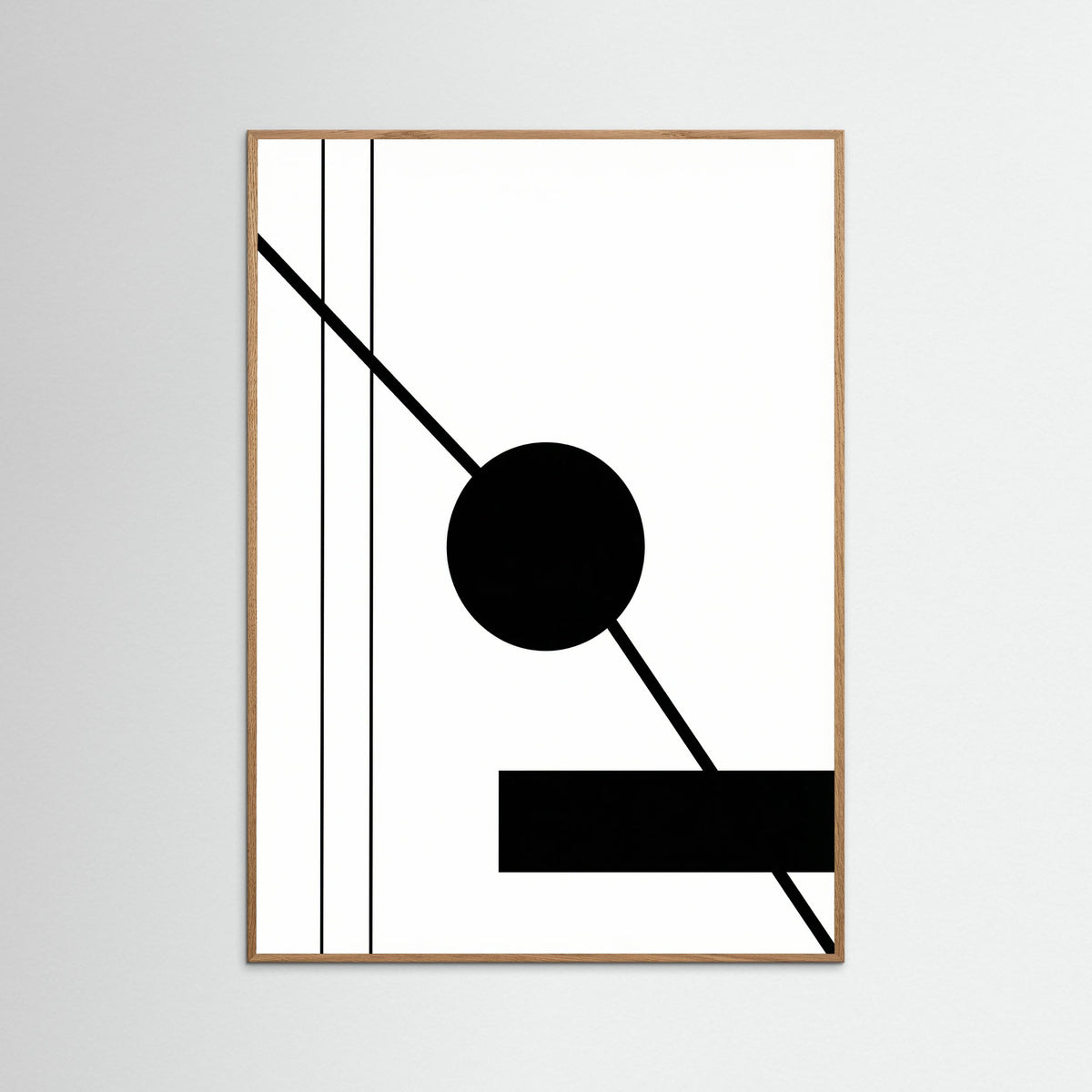 Oak Nature Art Print Beige