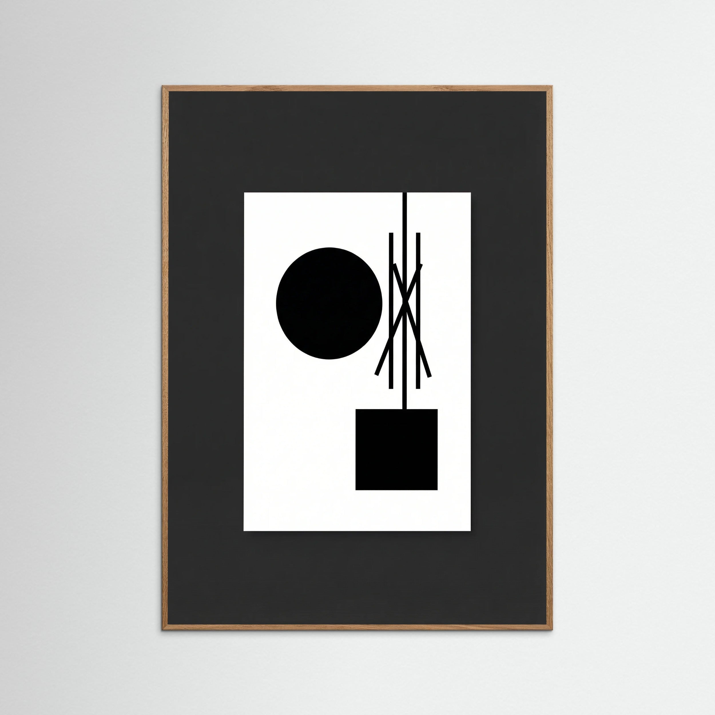 Oak Nature Art Print Beige