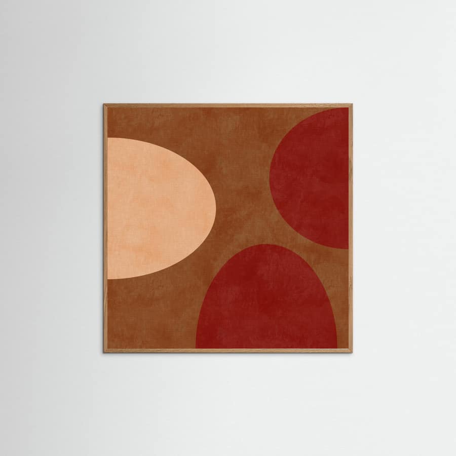 Autumn Mid Century Earthy 24 Poster – plakat og kunsttryk