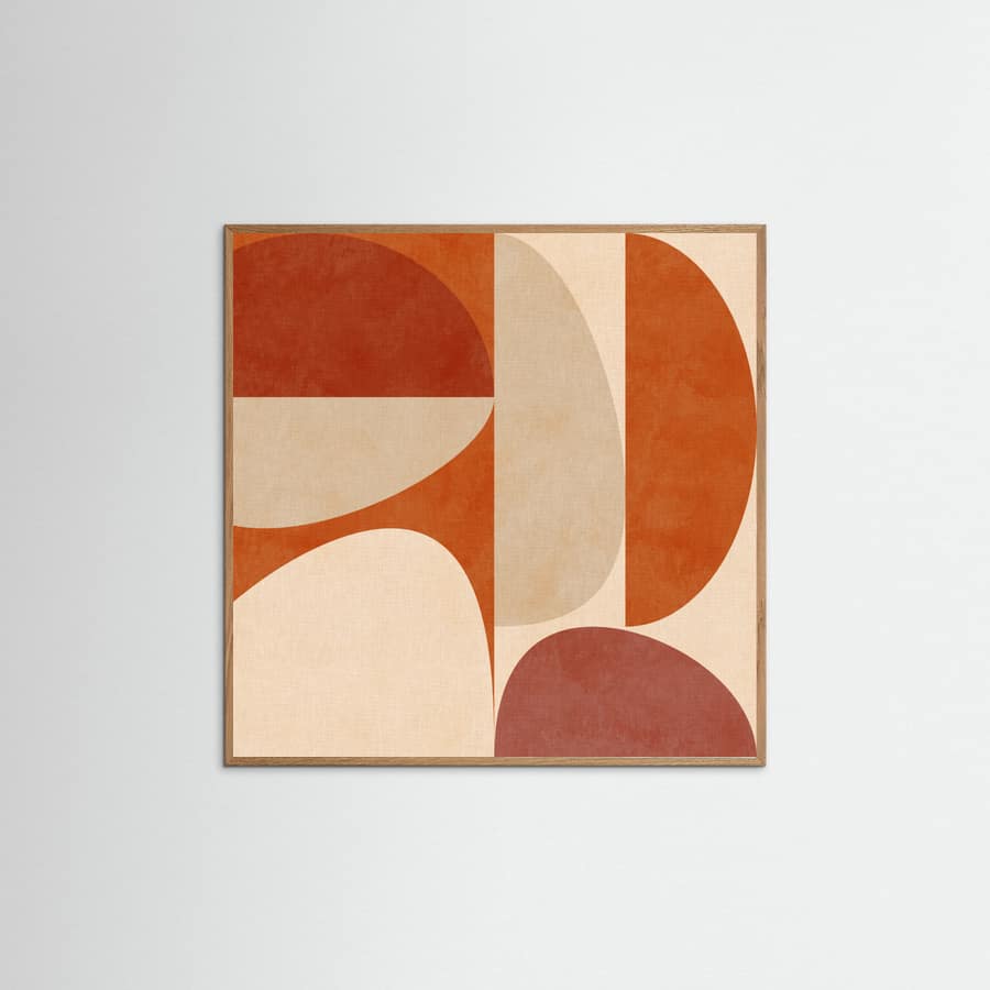 Autumn Mid Century Earthy 4 -juliste – juliste ja taidepainatus