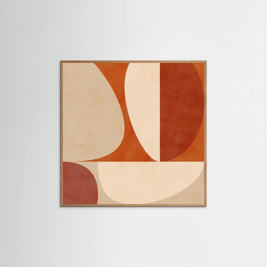 Autumn Mid Century Earthy3 Poster – plakat og kunsttryk