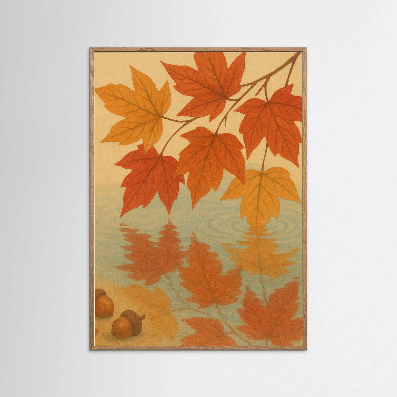 Oak Nature Autumn Reflection