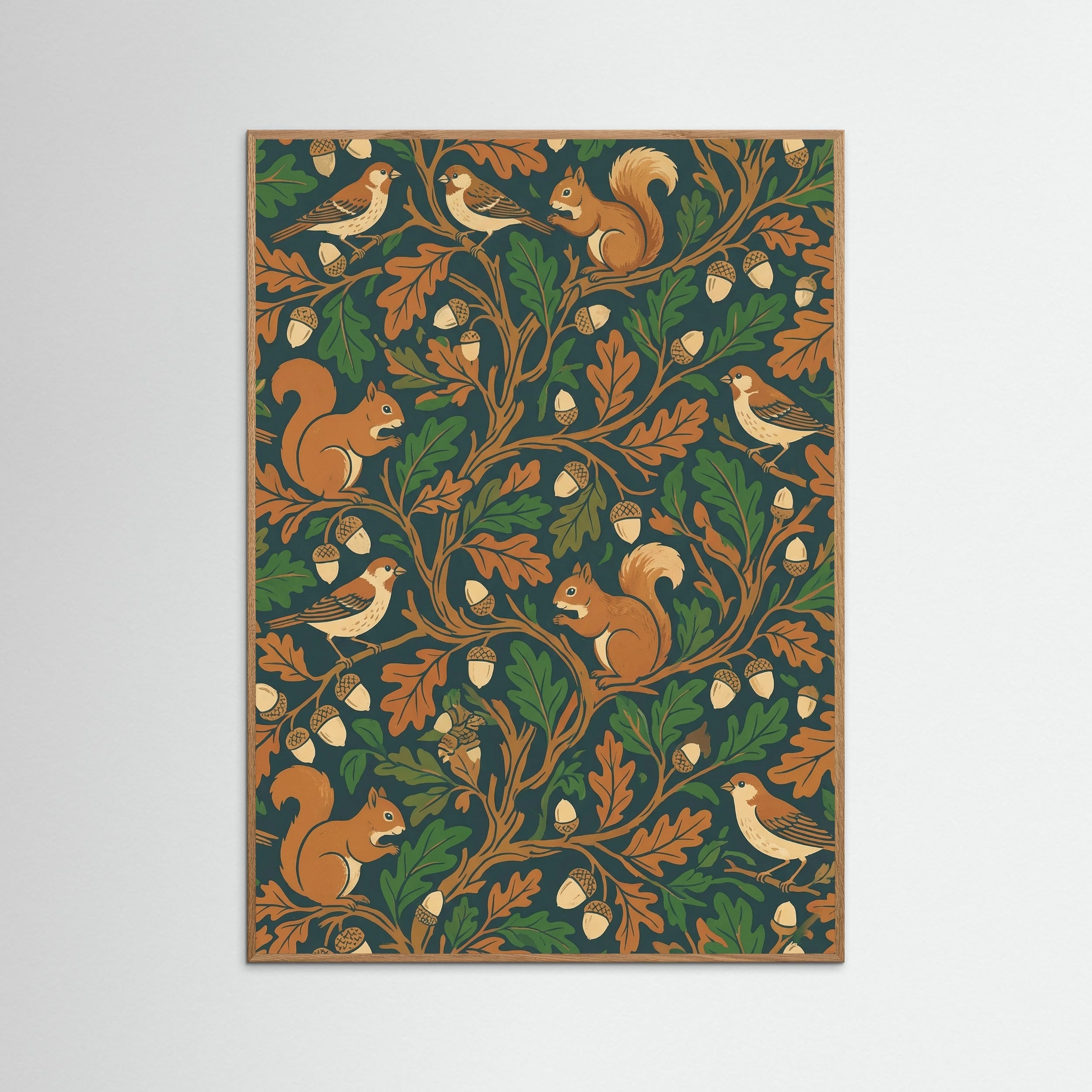 Oak Nature Avian Berry Tapestry